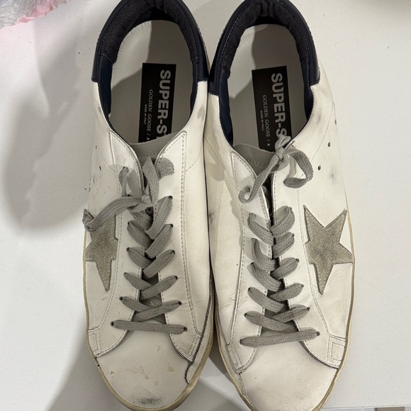 Golden Goose White and Gray Men's Shoes - Picture 1 of 1